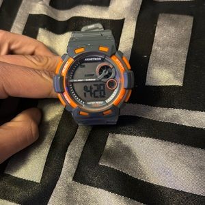 Army Green And Orange Armitron Men’s Watch.